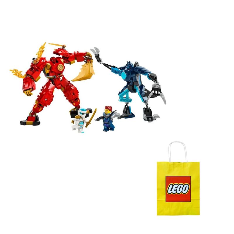 Конструктор LEGO Bubble Ninja Series "Меха Огненной Стихии Кая" (71808) - Boxette Shop